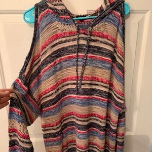 Plus Size Hooded Sweater